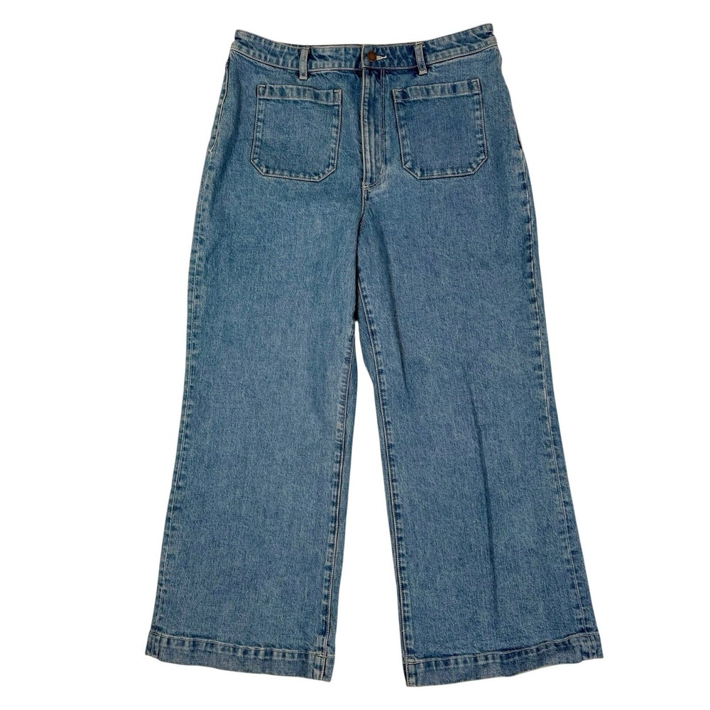 Rollas High Rise Wide Leg Jeans Womens Size 33 Aussie‎ 15 Blue Flare